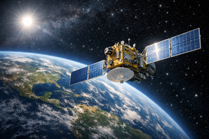 observation satellite rotating around the earth High quality image-3