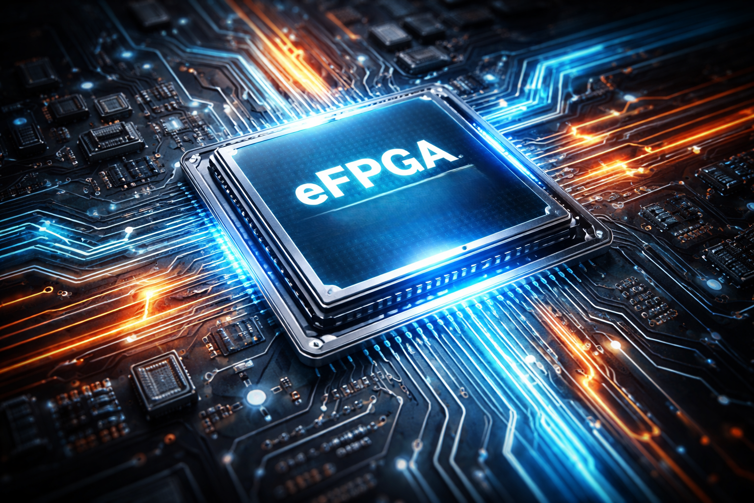 Circuit imprimé futuriste avec eFPGA